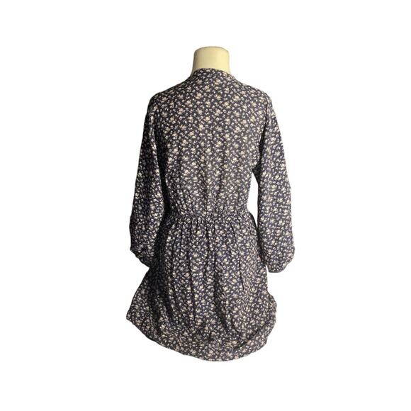 Joie Floral Button Front Mini Dress Cottagecore Boho Navy XXS - Picture 3 of 5
